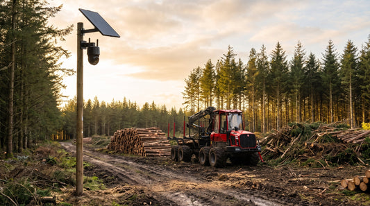 Forestry Site Security Cameras: Protecting Timber, Machinery & Diesel in Remote Woodland